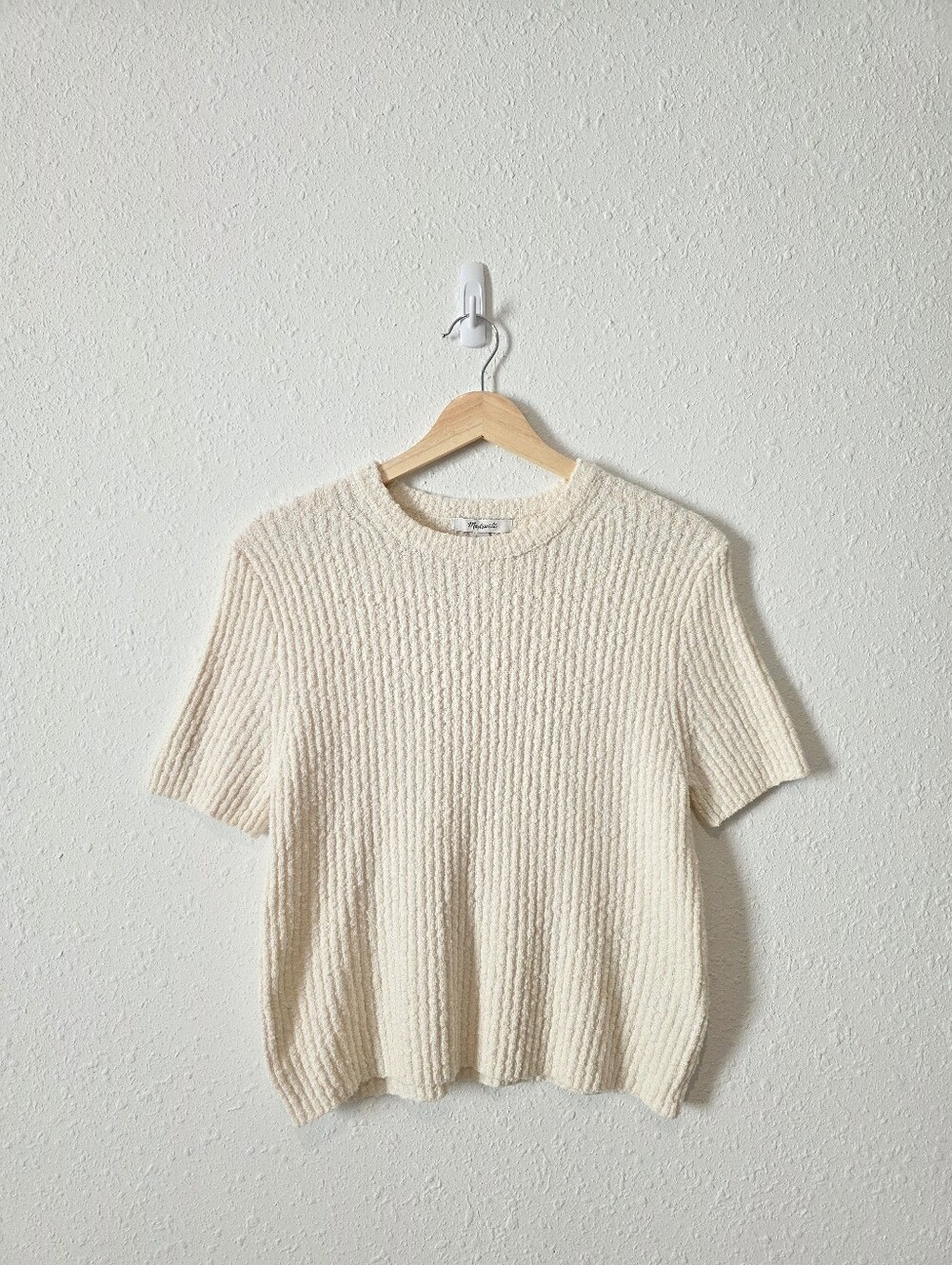 Madewell Textured Knit Sweater Tee M